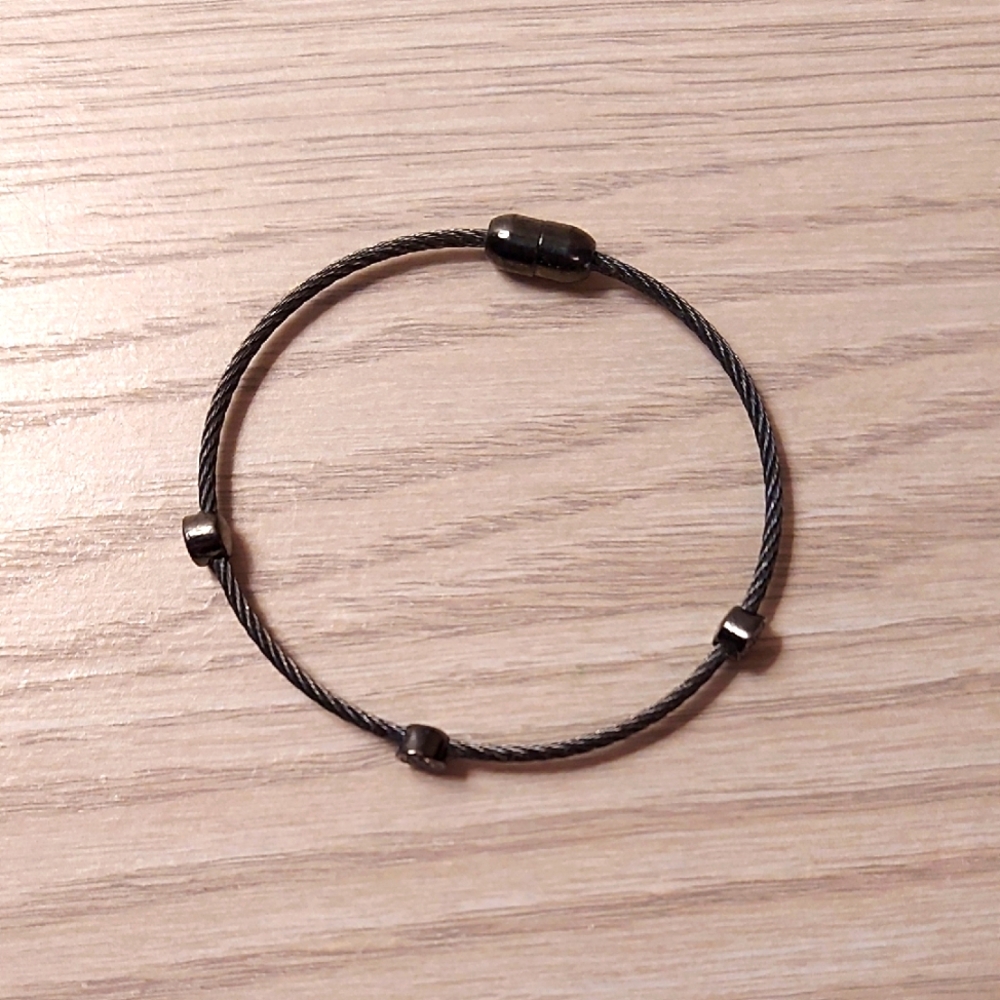 Black Cable Bracelet